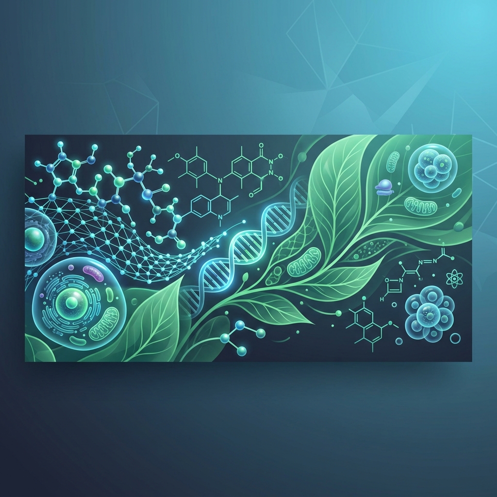 精準營養科學微觀分子與自然植物圖景